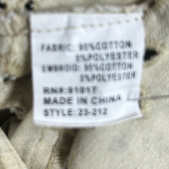 Anthropologie Solitaire Cream and Brown Eyelet Jacket. Cottagecore. - Picture 8 of 8